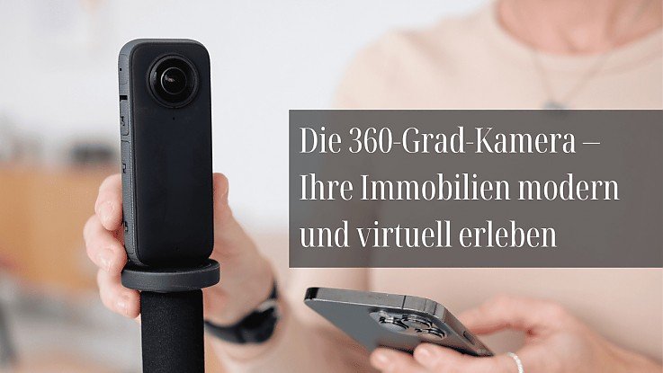 Virtueller Rundgang durch eine moderne Wohnung: Mit der 360-Grad-Kamera k�nnen Interessenten jedes Detail des Wohnzimmers online erkunden