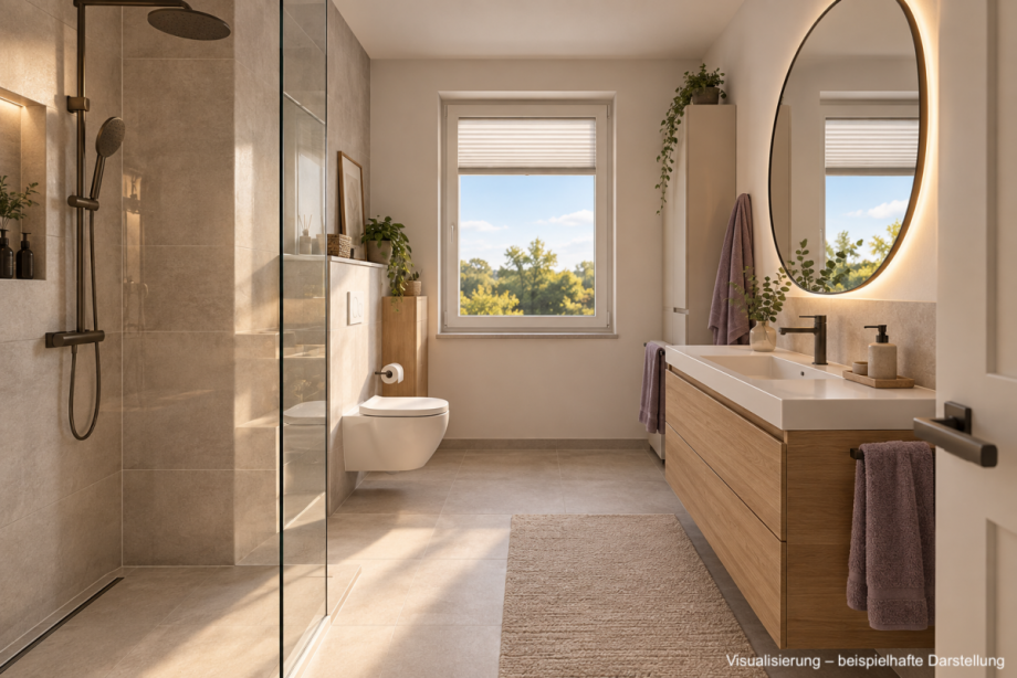 Visualisierung - Badezimmer Etagenwohnung Bischberg
