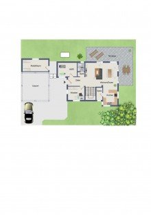 EG Modernes Einfamilienhaus mit Gartenprojekt in Gerach