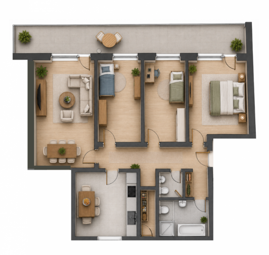 Grundriss Etagenwohnung Walsdorf