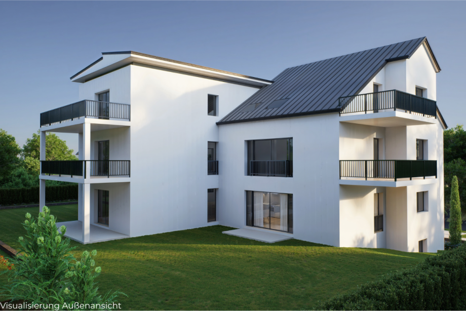 Visualisierung Ostseite Etagenwohnung Bischberg