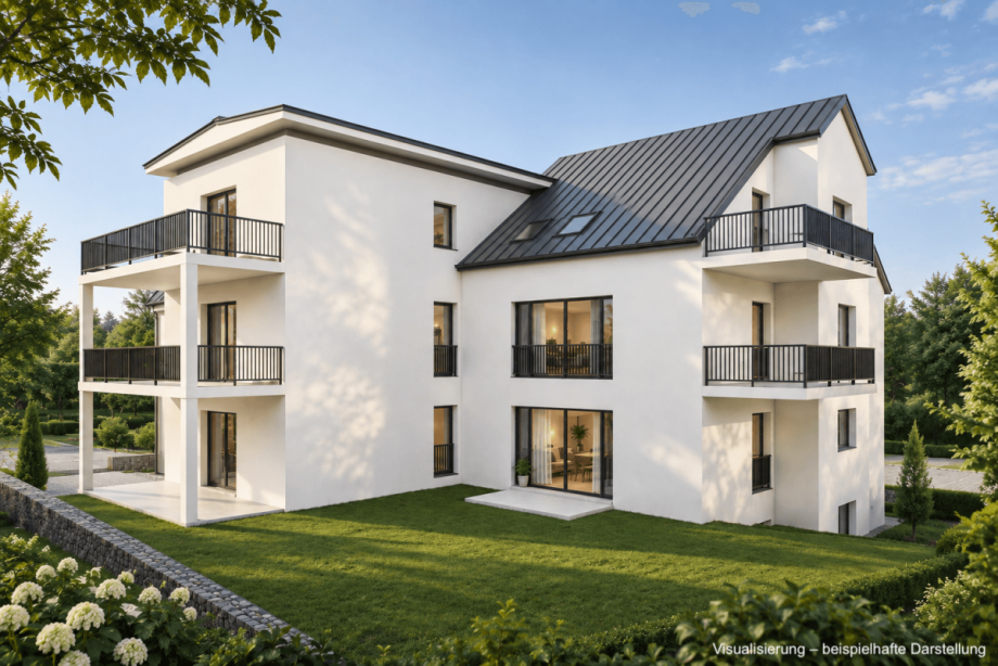 Visualisierung - Au�en Etagenwohnung Bischberg