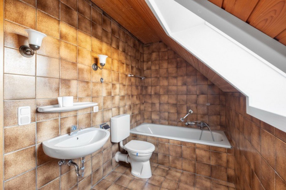 Das Hauptbad kann mit etwas Liebe und Kreativit�t zur Wohlf�hloase werden Doppelhaush�lfte Breiteng��bach