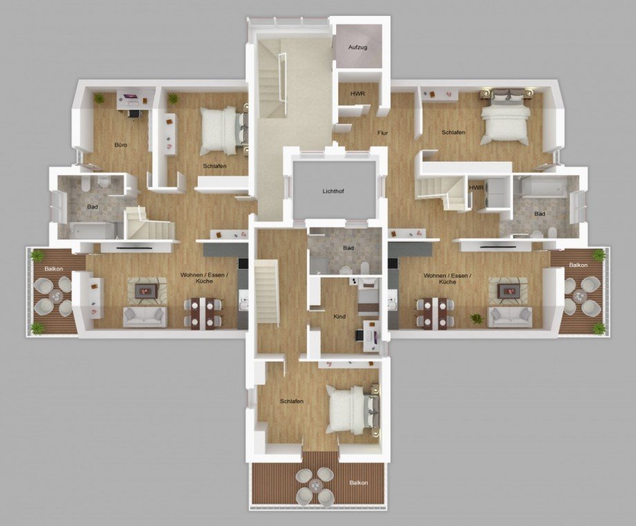 Grundriss DG - Mitte Etagenwohnung Bischberg