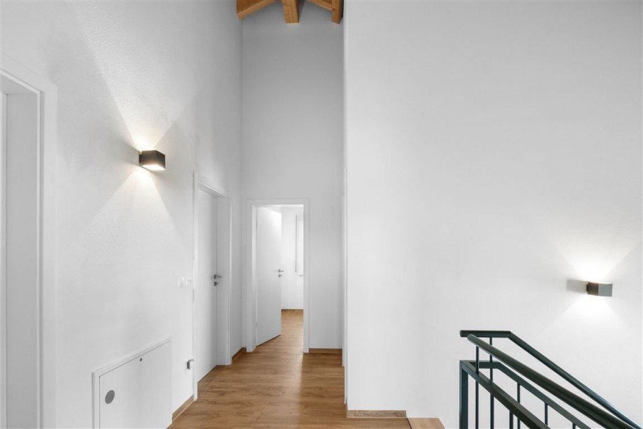 Der helle Flur im Obergeschoss Einfamilienhaus Gerach , Oberfr