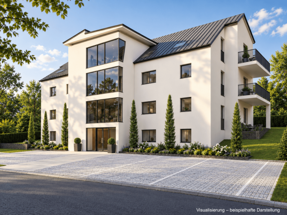 Visualisierung - Au�en 2 Etagenwohnung Bischberg