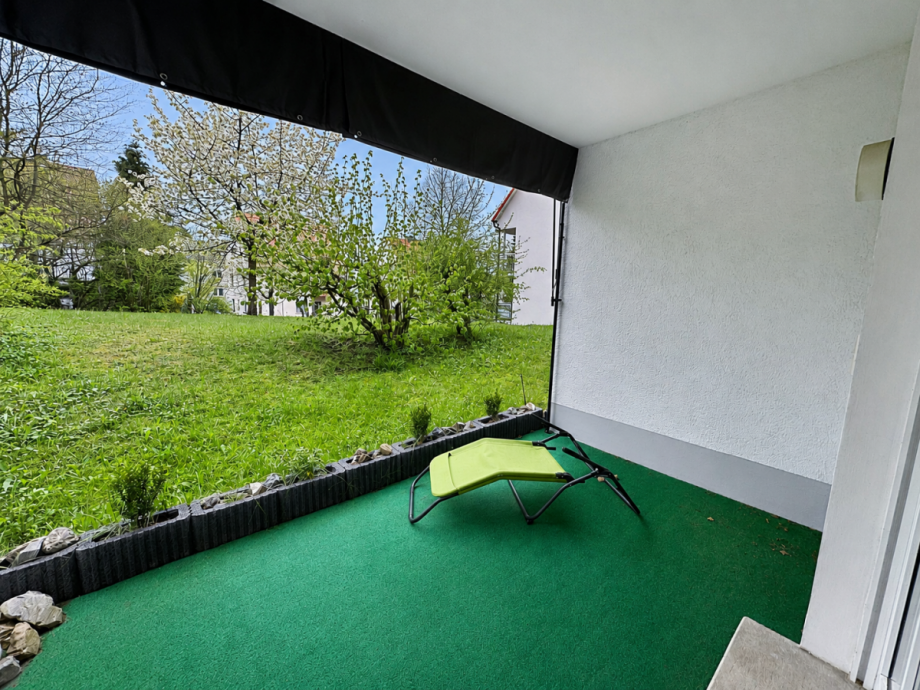 Terrasse mit Gartenanteil Etagenwohnung Kulmbach