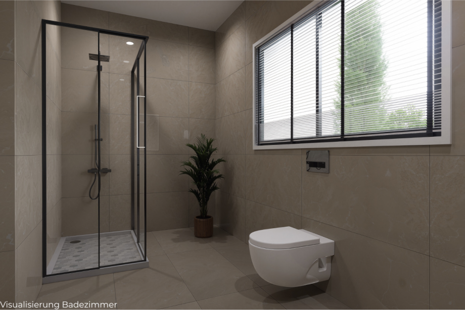 Visualisierung Badezimmer Etagenwohnung Bischberg