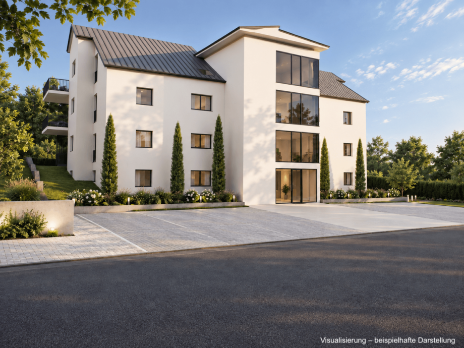 Visualisierung - Au�en 3 Etagenwohnung Bischberg