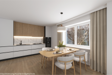 Visualisierung K�che EG Doppelhaush�lfte mit versteckter Gartenidylle und Raum f�r Ideen