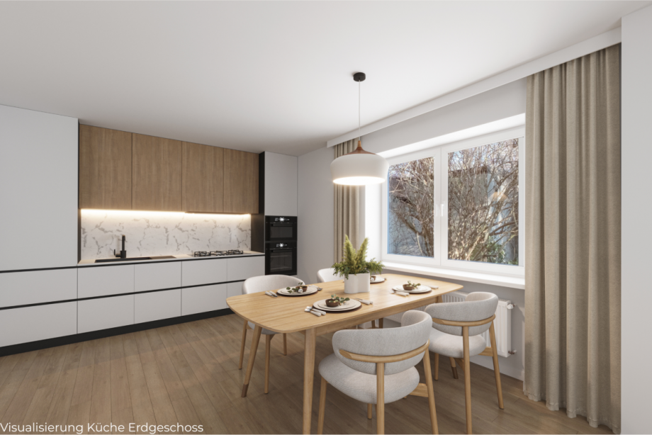 Visualisierung K�che EG Doppelhaush�lfte Breiteng��bach