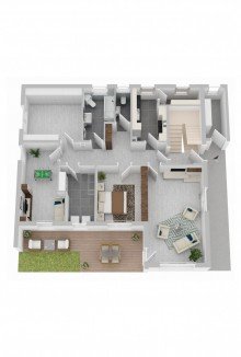 Grundriss_EG Zwei Wohneinheiten und Raum f�r mehr - Mehrfamilienhaus mit Potenzial in Bischberg