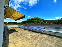 Dachterrasse mit toller Aussicht Penthouse in Main Park - Dachterrasse & Aussicht am Schwedensteg