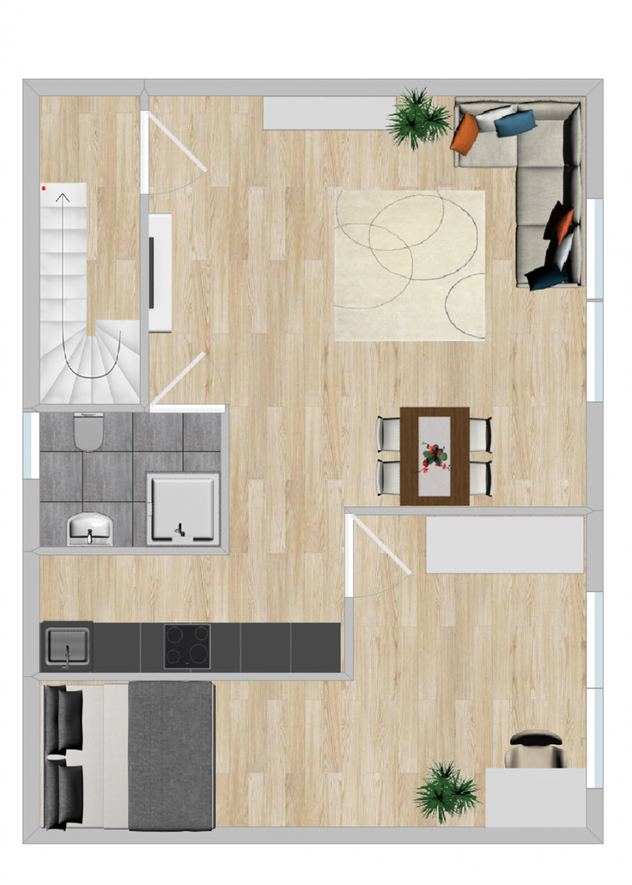 Grundriss Etagenwohnung Rentweinsdorf