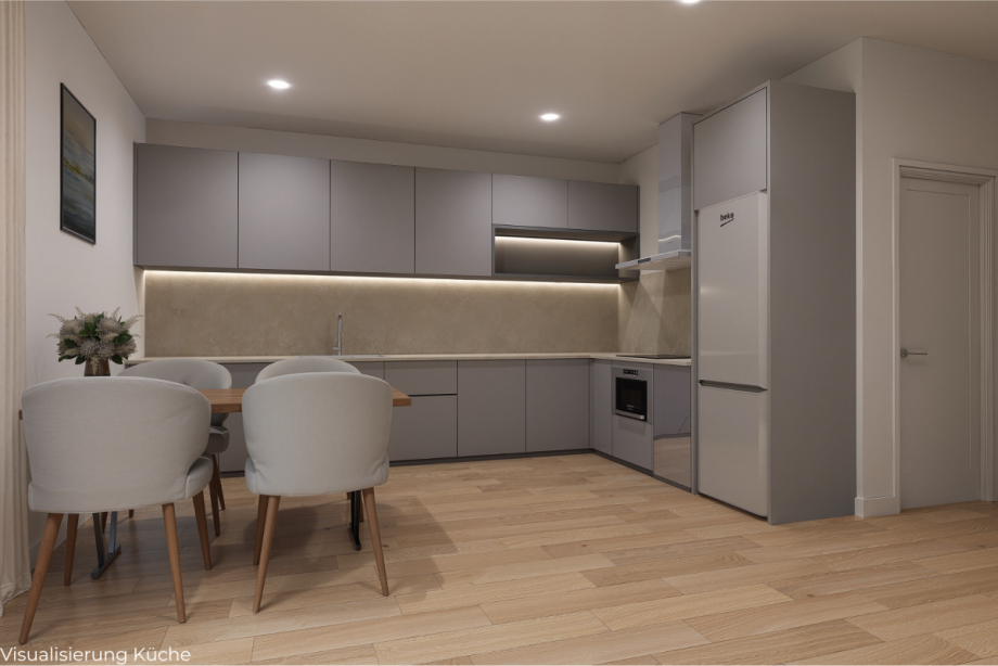 Visualisierung K�che Etagenwohnung Bischberg