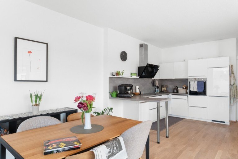 Die moderne K�che bleibt in ihrem neuen Zuhause Bamberg Etagenwohnung Exklusive 4-Zimmer-Wohnung auf der Erba-Insel mit Regnitzblick