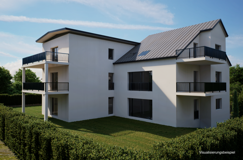 Visualisierung Ostseite Etagenwohnung Bischberg