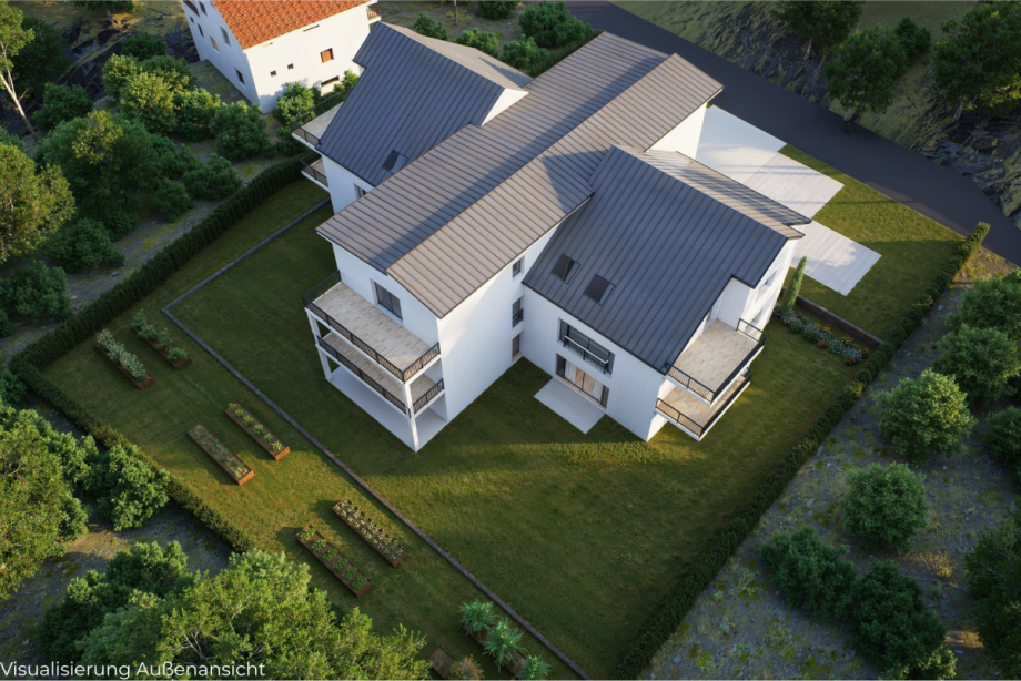 Visualisierung Flyover Etagenwohnung Bischberg