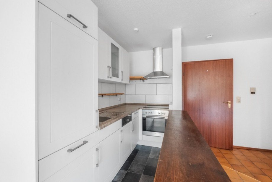 Moderne K�che mit Theke Etagenwohnung Kulmbach