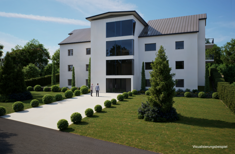 Visualisierung Eingangsbereich Bischberg Etagenwohnung Ankommen. Durchatmen. Zuhause sein. - R�THELBACH HOMES