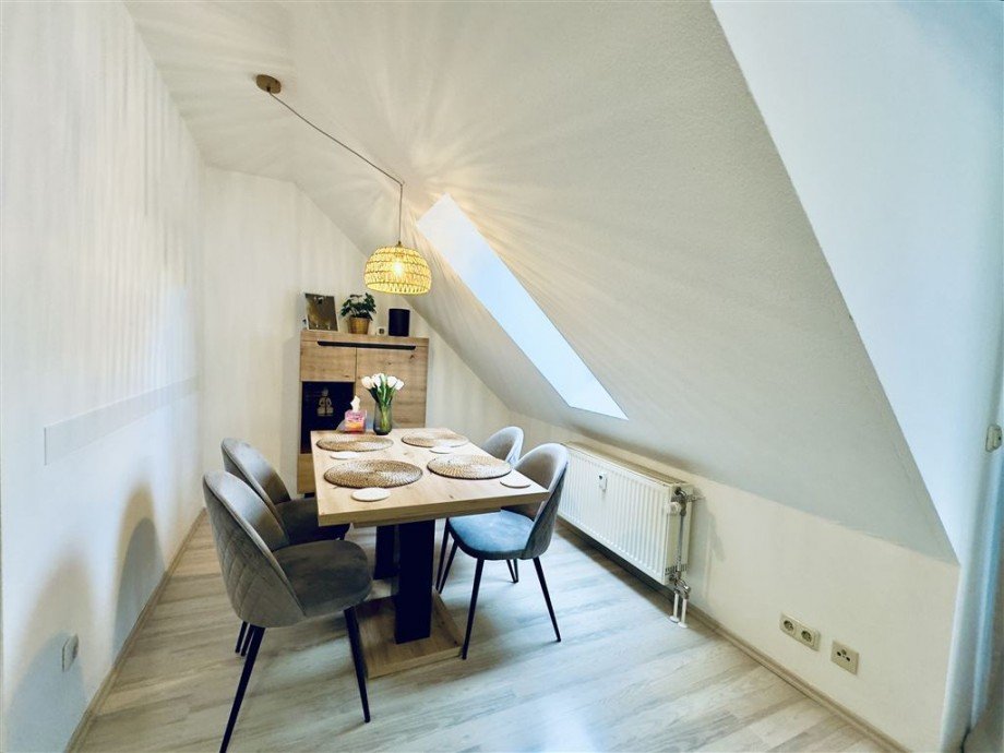 Platz f�r einen sch�nen Esstisch Maisonettewohnung Kulmbach