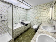 Hauptbad mit Badewanne und Dusche Charakter. Geschichte. Best�ndigkeit. 
Wohn- und Gesch�ftshaus mit Apotheke