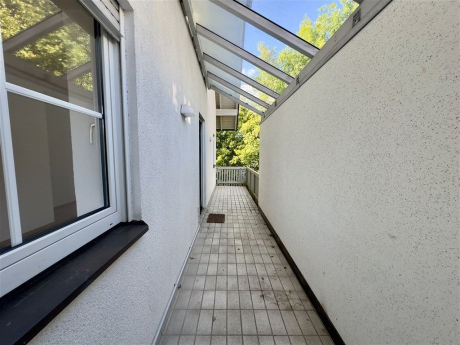 Teil�berdachter Balkon Erdgeschosswohnung Kulmbach