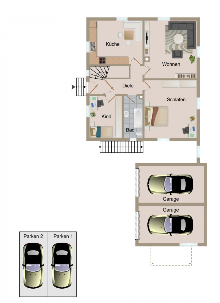 Grundriss_EG Einfamilienhaus Kemmern
